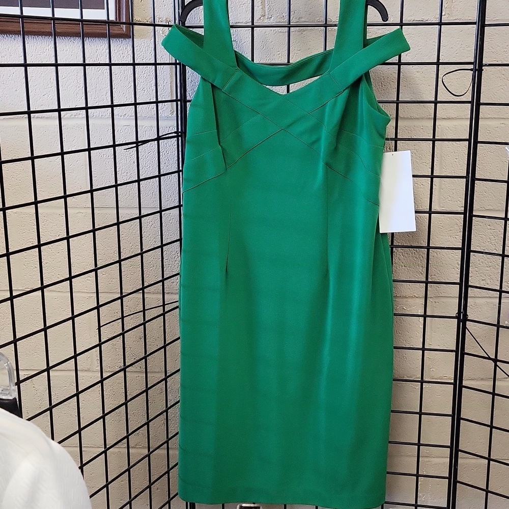 NWT ASHRO GREEN PARTY DRESS fits large